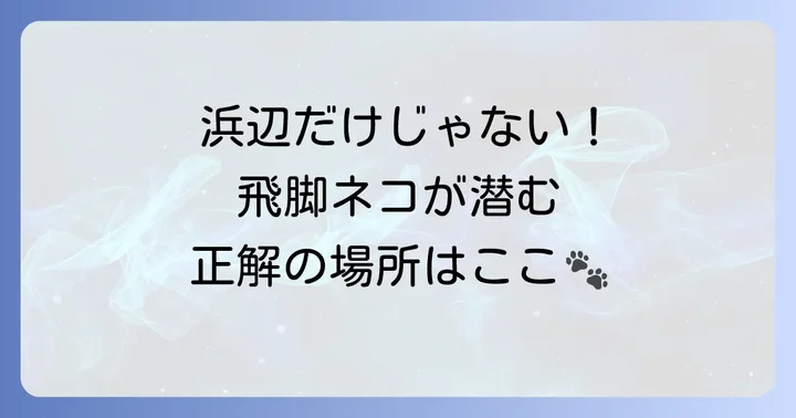 飛脚ネコの入手場所はここ！「とこなぎの浜辺」を探索しよう