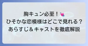 ひそかな恋模様は曇りのち晴れはどこで見れる？あらすじとキャストも徹底解説
