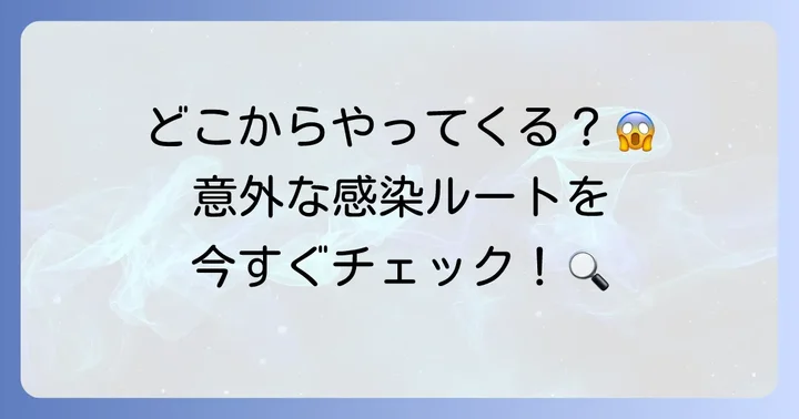 ヒゼンダニの主な発生源と感染経路