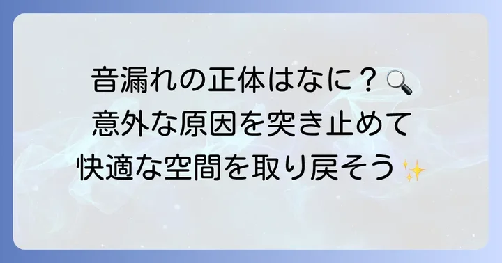 トイレ引き戸の音漏れの原因を特定しよう