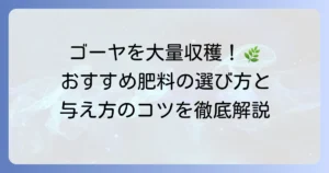 ゴーヤの肥料のおすすめを徹底解説！たくさん収穫するための選び方と与え方